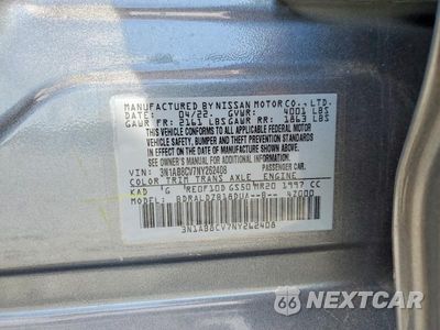 Zdjęcie 12 z 12 samochodu: 2022 NISSAN SENTRA SV VIN:3N1AB8CV7NY262408 - miniatura