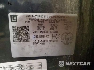 Zdjęcie 12 z 12 samochodu: 2019 CHEVROLET CRUZE VIN:1G1BH5SE6K7136093 - miniatura