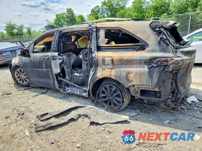 Drugie zdjęcie samochodu z przodu: 2022 TOYOTA SIENNA XLE VIN:5TDJRKEC7NS116633 - miniatura