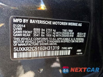 Zdjęcie 12 z 12 samochodu: 2014 BMW X5 SDRIVE35I VIN:5UXKR2C51E0H31319 - miniatura