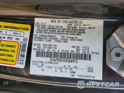 Zdjęcie 12 z 12 samochodu: 2014 FORD FUSION TITANIUM PHEV VIN:3FA6P0SU5ER366913 - miniatura