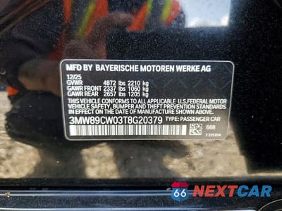 Zdjęcie 12 z 12 samochodu: 2026 BMW 330XI VIN:3MW89CW03T8G20379 - miniatura