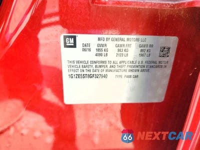 Zdjęcie 12 z 12 samochodu: 2016 CHEVROLET MALIBU LT VIN:1G1ZE5ST8GF327940 - miniatura