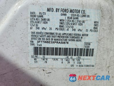 Zdjęcie 12 z 12 samochodu: 2023 FORD MAVERICK XL VIN:3FTTW8E3XPRA50878 - miniatura