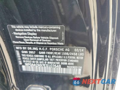 Zdjęcie 12 z 12 samochodu: 2014 PORSCHE 911 CARRERA VIN:WP0AA2A97ES107648 - miniatura