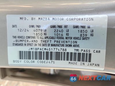 Zdjęcie 13 z 13 samochodu: 2025 MAZDA 3 PREFERRED VIN:JM1BPACM4S1774788 - miniatura