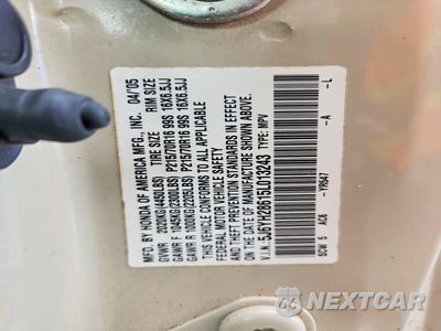 Zdjęcie 13 z 13 samochodu: 2005 HONDA ELEMENT EX VIN:5J6YH28615L013243 - miniatura