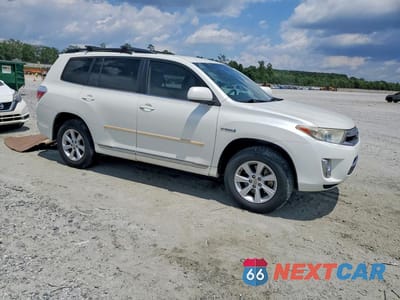 Czwarte zdjęcie samochodu z boku: 2012 TOYOTA HIGHLANDER HYBRID VIN:JTEBC3EH8C2004155 - miniatura