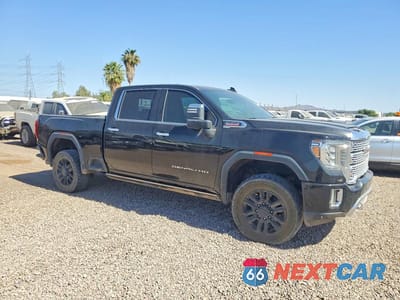Czwarte zdjęcie samochodu z boku: 2022 GMC SIERRA K2500 DENALI VIN:1GT49REY2NF124723 - miniatura