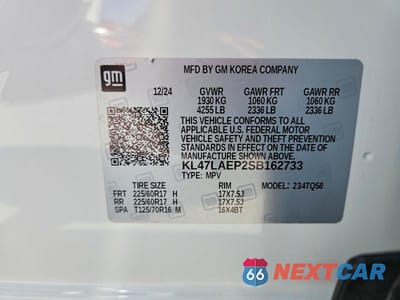 Zdjęcie 14 z 14 samochodu: 2025 BUICK ENVISTA PREFERRED VIN:KL47LAEP2SB162733 - miniatura