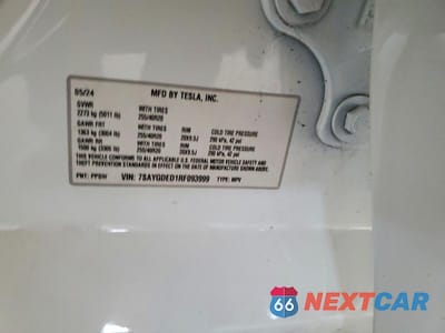 Zdjęcie 12 z 12 samochodu: 2024 TESLA MODEL Y VIN:7SAYGDED1RF093999 - miniatura