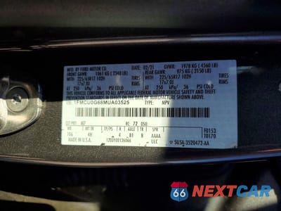 Zdjęcie 13 z 13 samochodu: 2021 FORD ESCAPE SE VIN:1FMCU0G68MUA03525 - miniatura