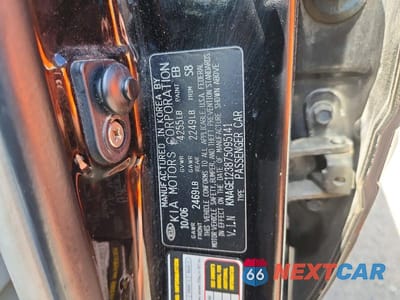 Zdjęcie 12 z 12 samochodu: 2007 KIA OPTIMA LX VIN:KNAGE123875095141 - miniatura