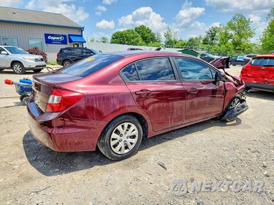 Trzecie zdjęcie samochodu z tyłu: 2012 HONDA CIVIC LX VIN:19XFB2F50CE103840 - miniatura
