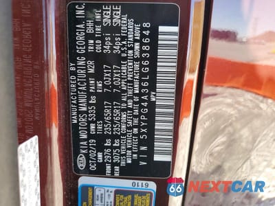 Zdjęcie 14 z 14 samochodu: 2020 KIA SORENTO LX VIN:5XYPG4A36LG638648 - miniatura
