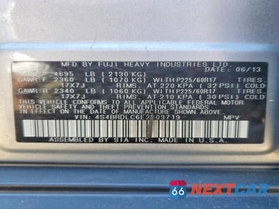 Zdjęcie 12 z 12 samochodu: 2014 SUBARU OUTBACK 3.6R LIMITED VIN:4S4BRDLC6E2203719 - miniatura