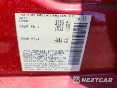 Zdjęcie 13 z 13 samochodu: 2020 NISSAN ALTIMA SR VIN:1N4BL4CV5LN301164 - miniatura