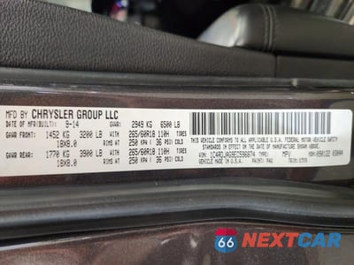 Zdjęcie 13 z 13 samochodu: 2014 DODGE DURANGO SXT VIN:1C4RDJAG9EC596874 - miniatura