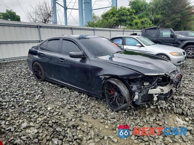 Czwarte zdjęcie samochodu z boku: 2021 BMW M340I VIN:3MW5U7J00M8B54475 - miniatura