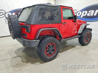 Trzecie zdjęcie samochodu z tyłu: 2015 JEEP WRANGLER SPORT VIN:1C4GJWAG4FL701352 - miniatura