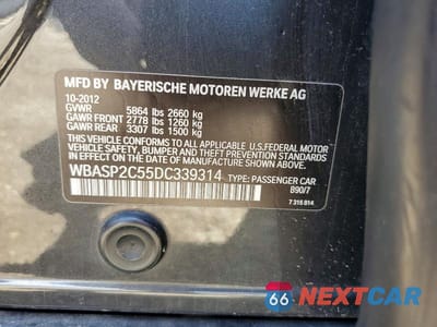 Zdjęcie 12 z 12 samochodu: 2013 BMW 535 XIGT VIN:WBASP2C55DC339314 - miniatura