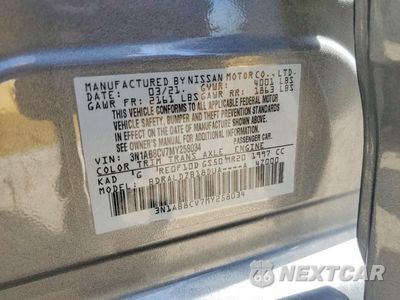 Zdjęcie 12 z 12 samochodu: 2021 NISSAN SENTRA SV VIN:3N1AB8CV7MY258034 - miniatura