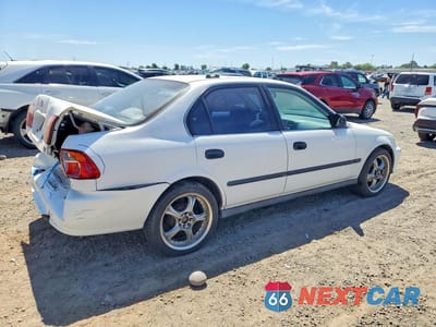 Trzecie zdjęcie samochodu z tyłu: 1999 HONDA CIVIC LX VIN:1HGEJ6675XL054267 - miniatura