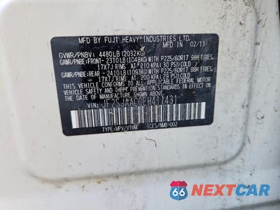 Zdjęcie 13 z 13 samochodu: 2014 SUBARU FORESTER 2.5I VIN:JF2SJAAC0EH411431 - miniatura