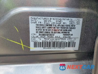 Zdjęcie 12 z 12 samochodu: 2025 NISSAN SENTRA SV VIN:3N1AB8CV3SY390737 - miniatura