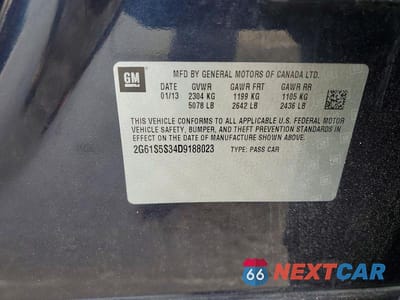 Zdjęcie 12 z 12 samochodu: 2013 CADILLAC XTS PREMIUM COLLECTION VIN:2G61S5S34D9188023 - miniatura
