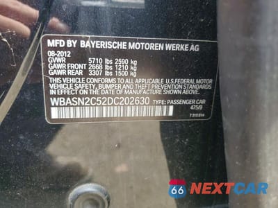Zdjęcie 12 z 12 samochodu: 2013 BMW 535 IGT VIN:WBASN2C52DC202630 - miniatura