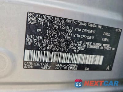 Zdjęcie 13 z 13 samochodu: 2024 TOYOTA RAV4 XLE VIN:2T3P1RFV0RW493173 - miniatura