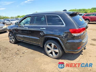 Drugie zdjęcie samochodu z przodu: 2014 JEEP GRAND CHEROKEE OVERLAND VIN:1C4RJECGXEC410191 - miniatura