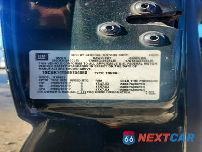 Zdjęcie 12 z 12 samochodu: 2006 CHEVROLET SILVERADO K1500 VIN:1GCEK14T56E154080 - miniatura