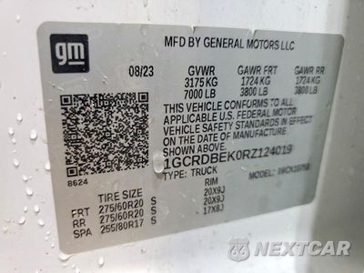 Zdjęcie 12 z 12 samochodu: 2024 CHEVROLET SILVERADO K1500 CUSTOM VIN:1GCRDBEK0RZ124019 - miniatura