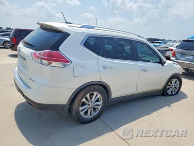 Trzecie zdjęcie samochodu z tyłu: 2016 NISSAN ROGUE SV VIN:KNMAT2MV0GP678133 - miniatura