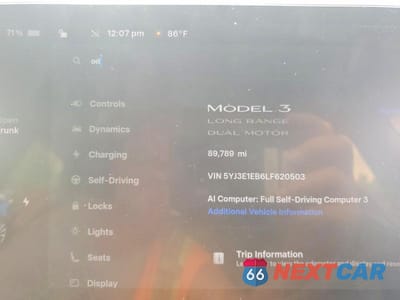 Zdjęcie 9 z 13 samochodu: 2020 TESLA MODEL 3 VIN:5YJ3E1EB6LF620503 - miniatura