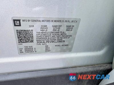 Zdjęcie 12 z 12 samochodu: 2019 GMC TERRAIN SLT VIN:3GKALPEV9KL239579 - miniatura