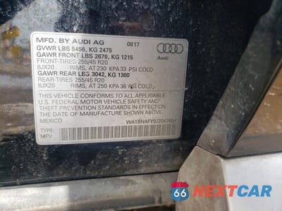 Zdjęcie 12 z 12 samochodu: 2018 AUDI Q5 PREMIUM PLUS VIN:WA1BNAFY9J2047654 - miniatura