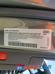 Zdjęcie 12 z 12 samochodu: 2023 AUDI A4 PREMIUM PLUS 45 VIN:WAUEAAF47PN002146 - miniatura
