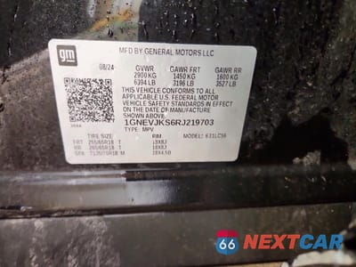 Zdjęcie 13 z 13 samochodu: 2024 CHEVROLET TRAVERSE LT Z71 VIN:1GNEVJKS6RJ219703 - miniatura