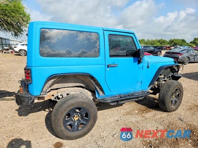Trzecie zdjęcie samochodu z tyłu: 2018 JEEP WRANGLER SPORT VIN:1C4AJWAG7JL874300 - miniatura