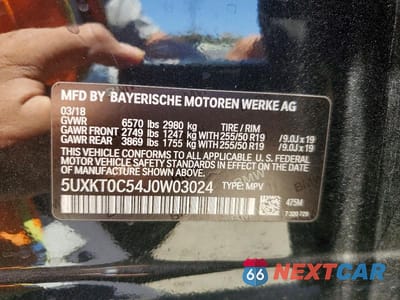 Zdjęcie 14 z 14 samochodu: 2018 BMW X5 XDR40E VIN:5UXKT0C54J0W03024 - miniatura