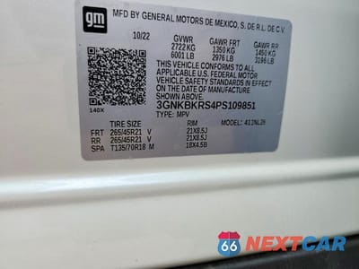 Zdjęcie 12 z 12 samochodu: 2023 CHEVROLET BLAZER RS VIN:3GNKBKRS4PS109851 - miniatura