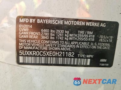 Zdjęcie 13 z 13 samochodu: 2014 BMW X5 XDRIVE35I VIN:5UXKR0C5XE0H21182 - miniatura