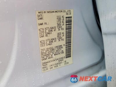Zdjęcie 12 z 12 samochodu: 2018 NISSAN TITAN PLATINUM RESERVE VIN:1N6AA1E54JN545003 - miniatura