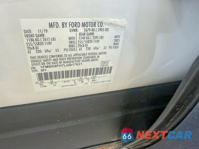 Zdjęcie 13 z 13 samochodu: 2020 FORD EXPLORER LIMITED VIN:1FMSK8FH7LGB17631 - miniatura