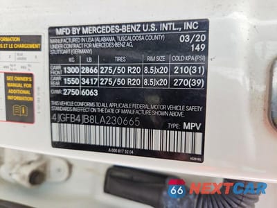 Zdjęcie 13 z 13 samochodu: 2020 MERCEDES-BENZ GLE 350 VIN:4JGFB4JB8LA230665 - miniatura