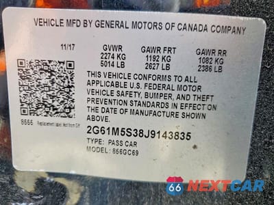 Zdjęcie 12 z 12 samochodu: 2018 CADILLAC XTS LUXURY VIN:2G61M5S38J9143835 - miniatura