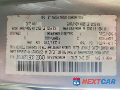 Zdjęcie 13 z 13 samochodu: 2012 MAZDA 5 VIN:JM1CW2CL9C0123040 - miniatura